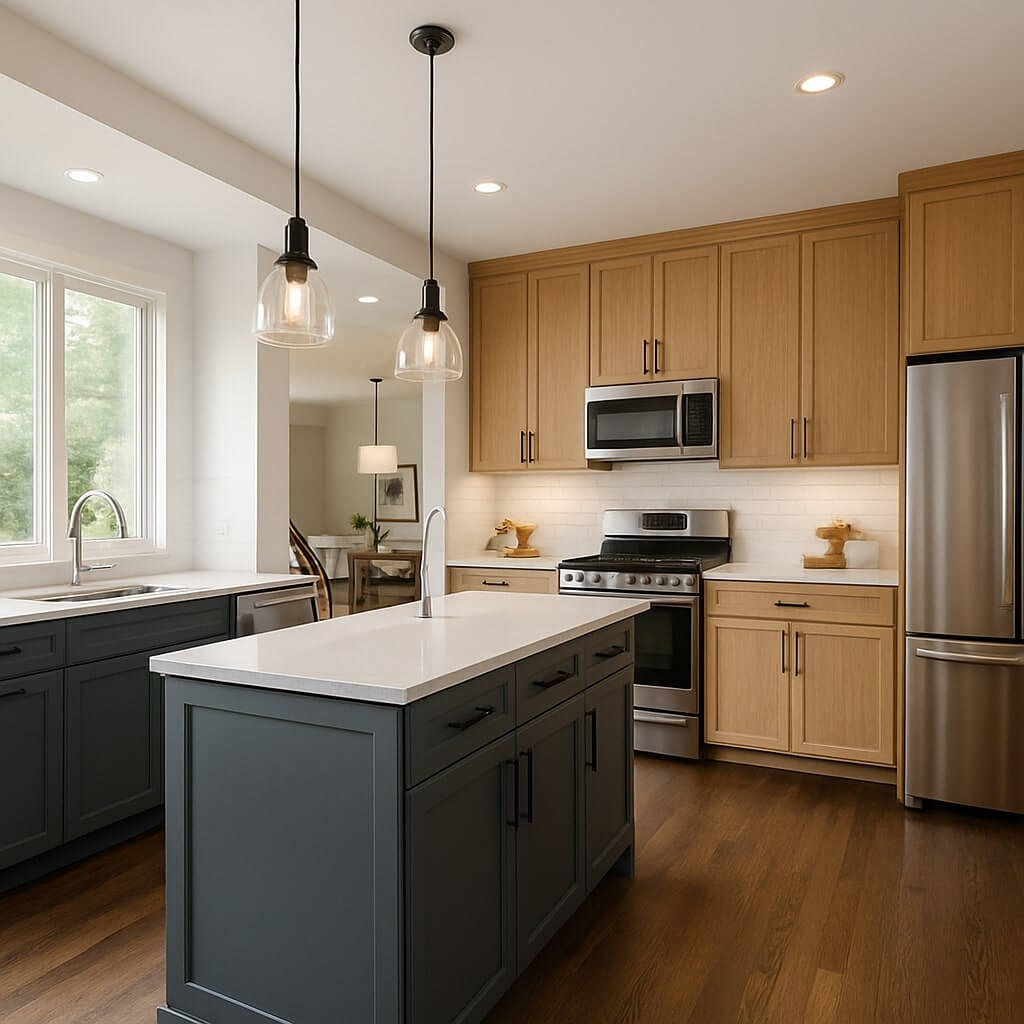 split level home kitchen remodel