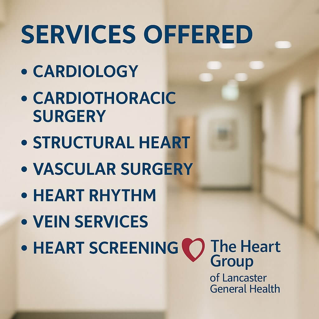 Services Offered by the Heart Group of Lancaster General Health